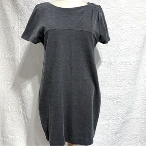 Hugo Boss Womens Short Sleeved Mini Striped Pocket Dress, Size Medium